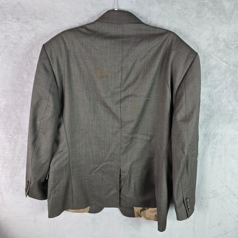Lauren Ralph Lauren Men 44S Gray 100% Wool Two Button Blazer Sport Coat 44 Short